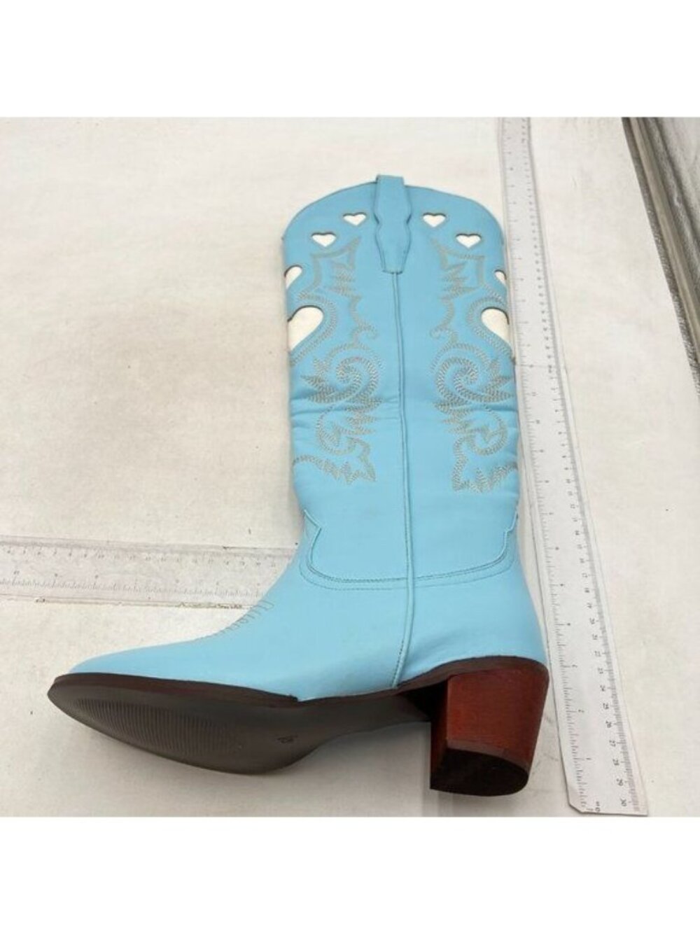 Cowboy Boots for Women Knee High, Cowgirl Boots Women  Tall Western Boots Blue